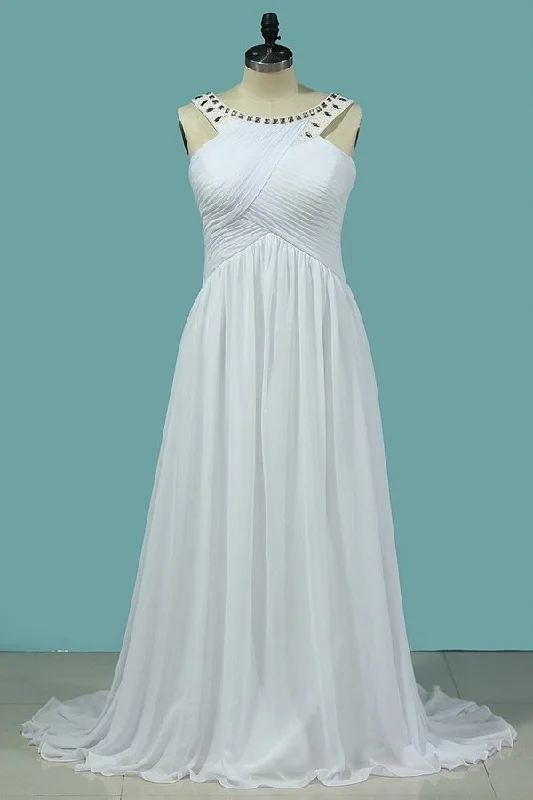 2024 Chiffon Open Back Prom Dresses A Line PKFDPZYK