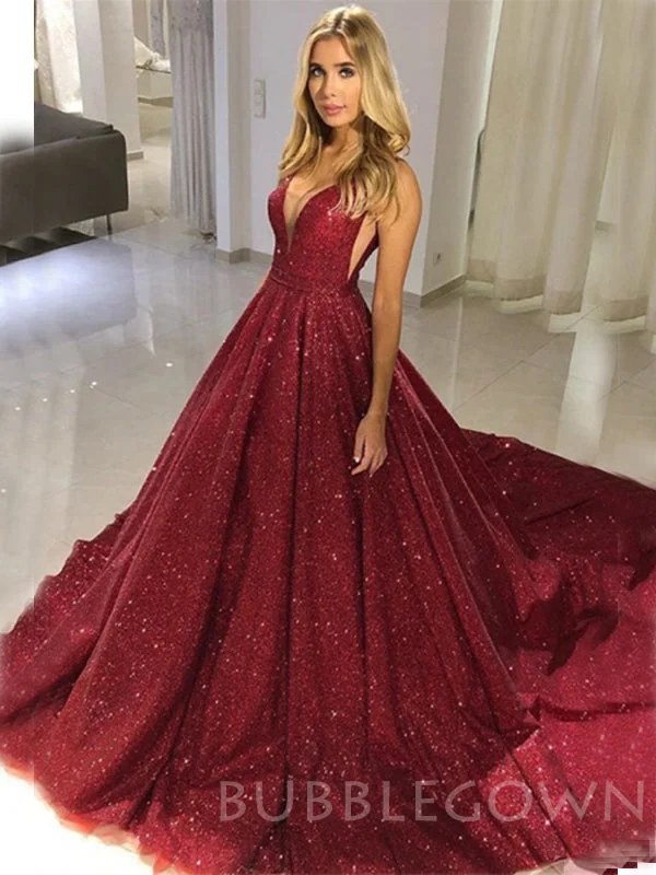 A-line Burgundy Sequin Deep V-neck Long Mermaid Evening Prom Dresses, Cheap Custom Prom Dresses, MR7746 A-line Burgundy Sequin Deep V-neck Long Mermaid Evening Prom Dresses, Cheap Custom Prom Dresses, MR7746