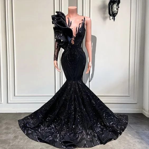 black prom dresses, mermaid prom dresses, ruffle prom dresses,sequins prom dresses, custom make evening dresses Y1868 black prom dresses, mermaid prom dresses, ruffle prom dresses,sequins prom dresses, custom make evening dresses Y1868