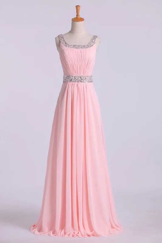 2024 Prom Dresses A-Line Floor Length Straps P97MP1LY
