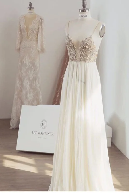 2024 Prom Dress Spaghetti Straps Chiffon A Line P1MJDTD7