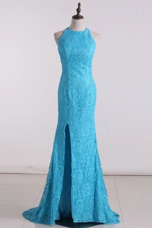 2024 Prom Dresses Scoop Open Back Sheath P6R6M3HM