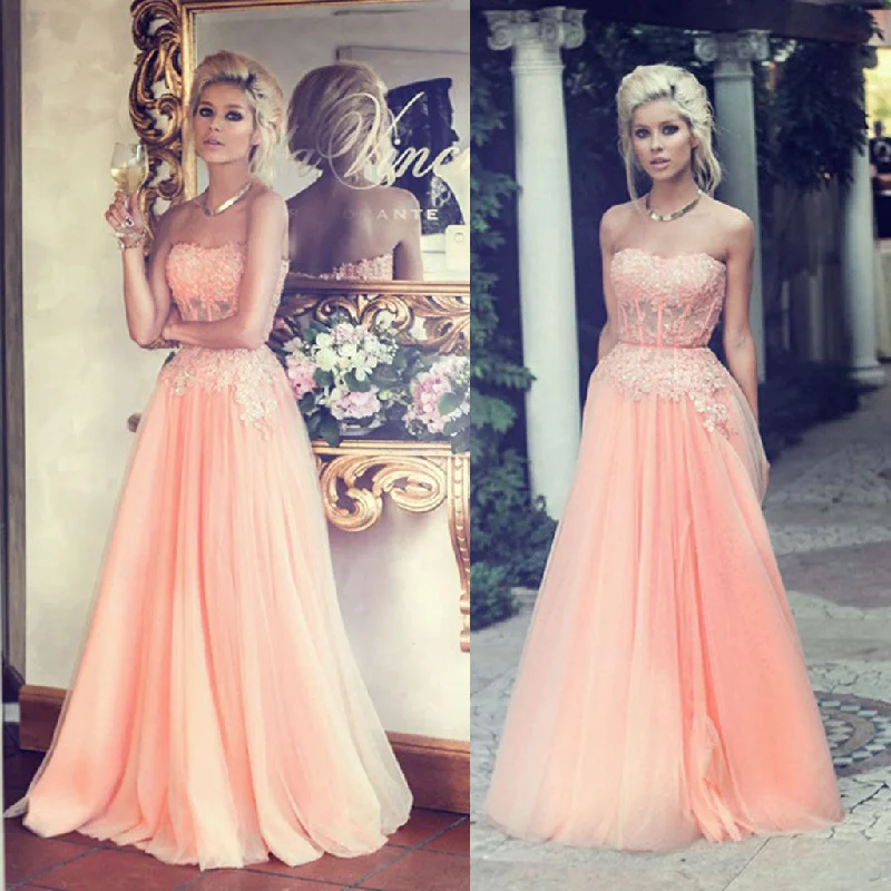 Charming Floor Length Sweet Heart Junior Tulle Affordable Long Prom Dresses with Applique, WG204 Charming Floor Length Sweet Heart Junior Tulle Affordable Long Prom Dresses with Applique, WG204