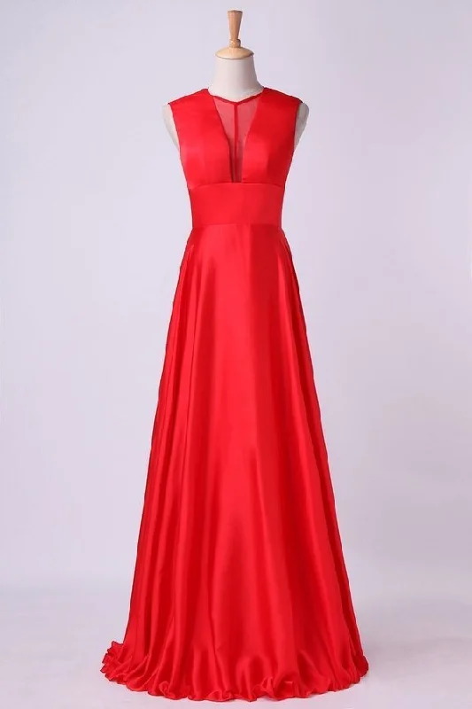 2024 Beautiful V-Neck Prom Dresses A-Line Chiffon PT3G8H6J