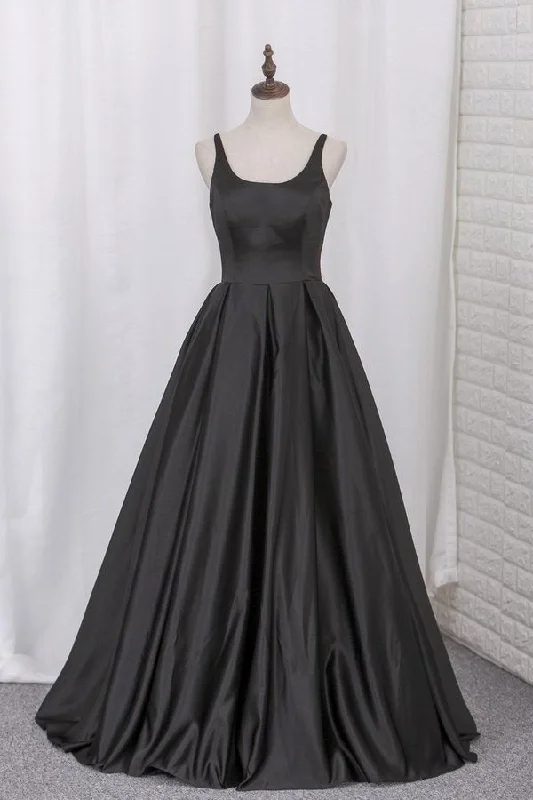 2024 Prom Dresses A Line Spaghetti Straps With Sash PNNBTNCS
