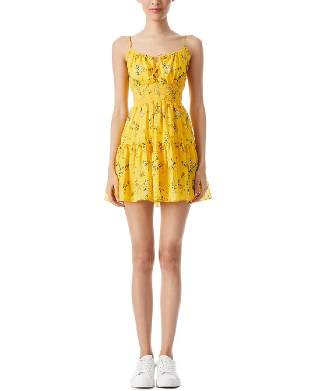 alice + olivia Lai Mini Dress Classic Solid Mini Dress