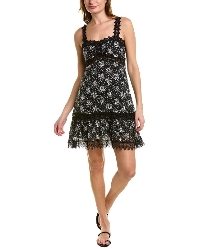 Charo Ruiz Ibiza Floral Mini Dress Modern Satin Mini Dress