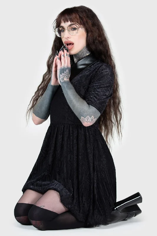 Convent Cutie Mini Dress Elegant Vintage Mini Dress