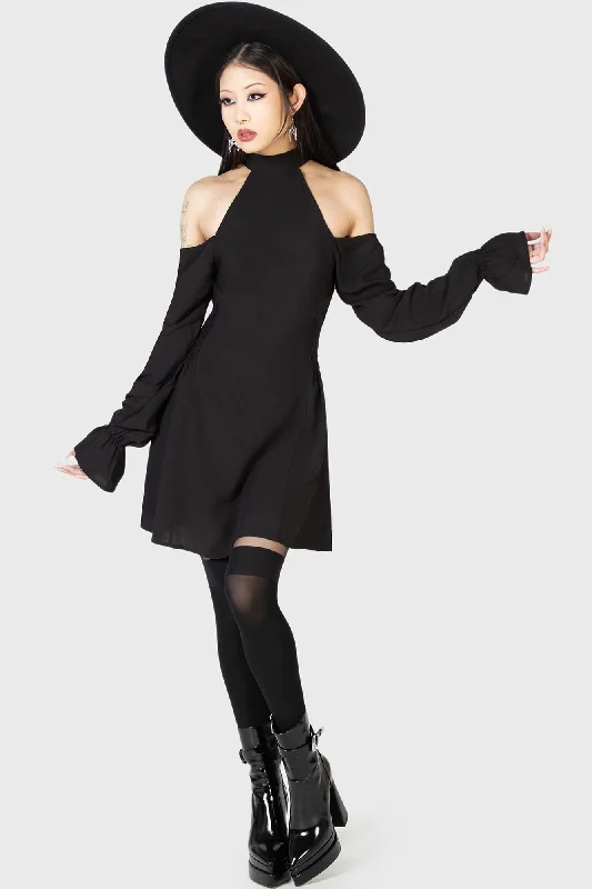 Destiny Waits Mini Dress Stylish Puff Sleeve Mini Dress