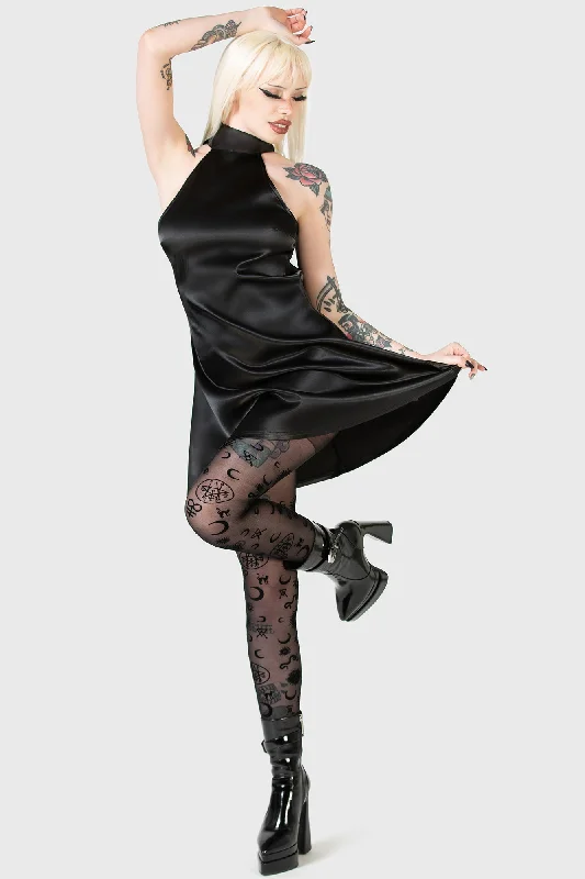 Elveena Mini Dress Stylish Plaid Mini Dress