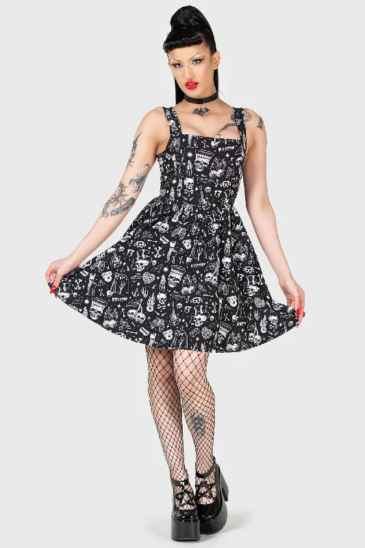 Flipped Mini Dress Trendy A-Line Mini Dress