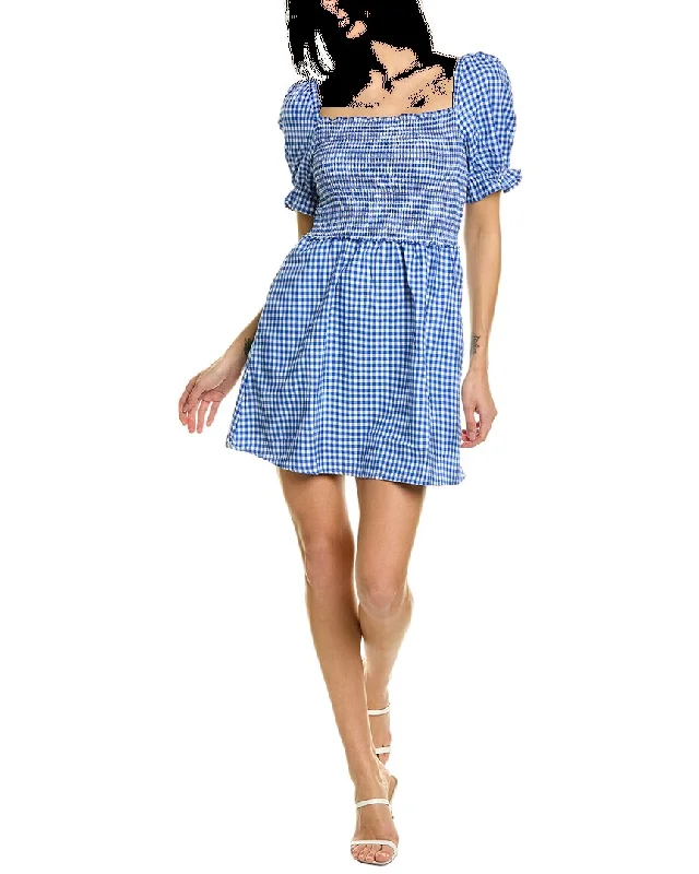French Connection Rhodes Poplin Mini Dress Cozy Cowl Neck Mini Dress
