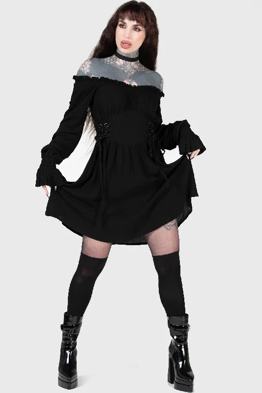 Jocasta Mini Dress Comfortable Ruffle Mini Dress