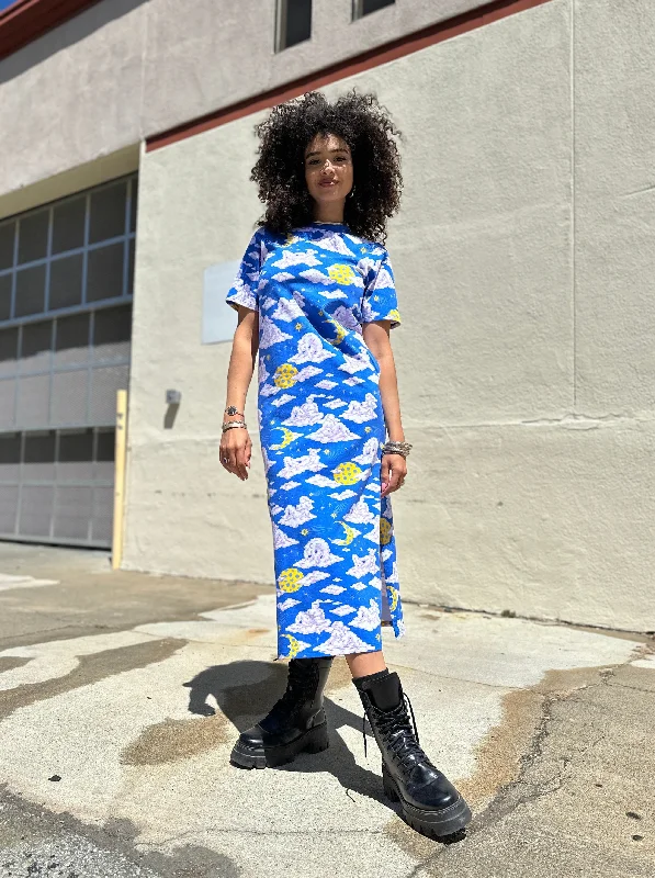 Jersey Maxi Dress Cloud People Stylish V-Neck Maxi Dress
