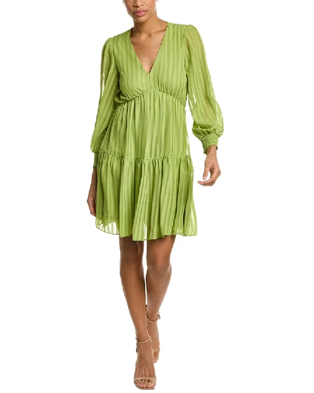 MAISON TARA Chloe Mini Dress Fashionable Button-Front Mini Dress