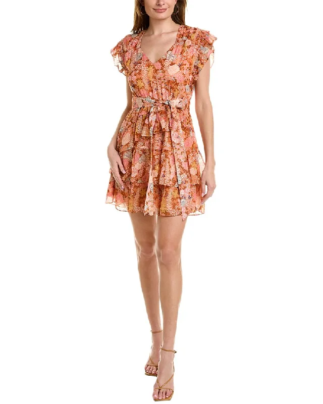 Marie Oliver Thea Silk Mini Dress Elegant Tulle Mini Dress