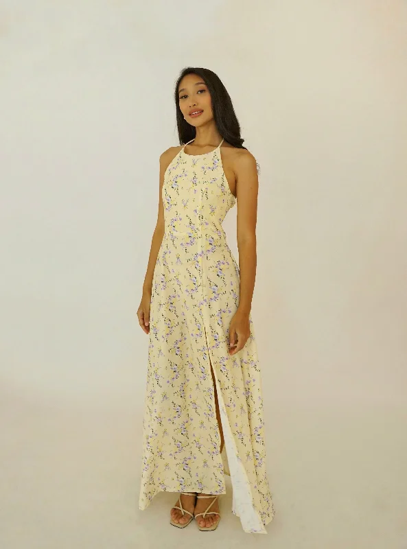 Eden floral maxi dress Stylish V-Neck Maxi Dress