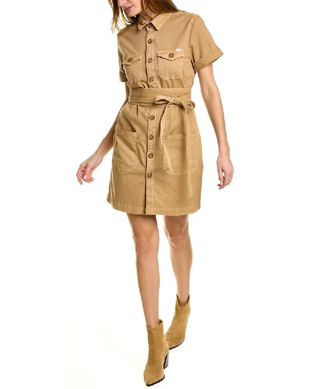 MOTHER The Wrapped Up Mini Dress Trendy Tie-Dye Mini Dress