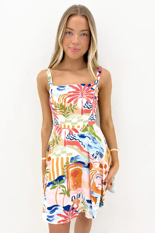 Nora Mini Dress Kassia Elegant Mini Dress with Ruffles