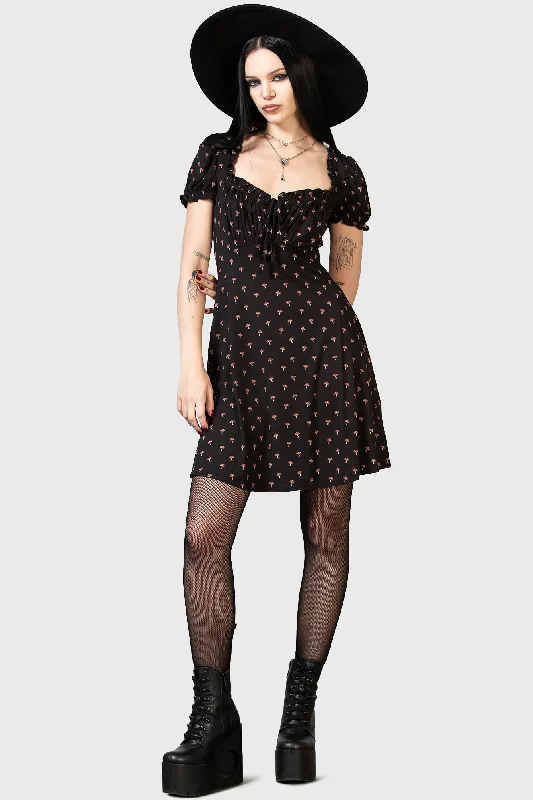 Poisonpie Mini Dress Cozy Ruched Mini Dress