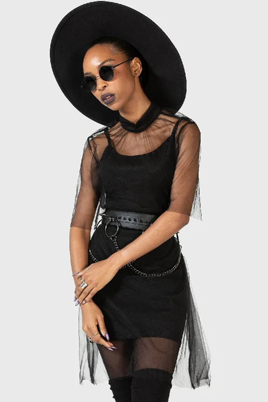 Ravaged Spirit Mini Dress Fashionable Pleated Mini Dress