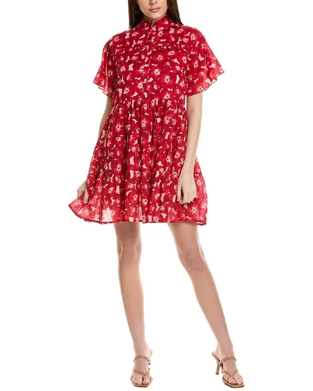 Ro's Garden Celina Mini Dress Fashionable Mini Dress with Frills