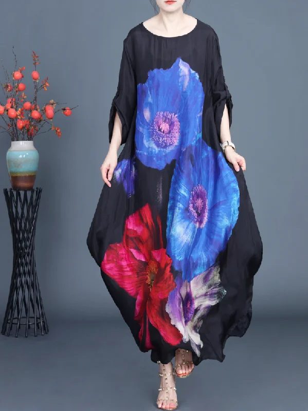 Women's Casual Every Special Events Floral Flower Maxi Dress Classic A-Line Maxi Dress