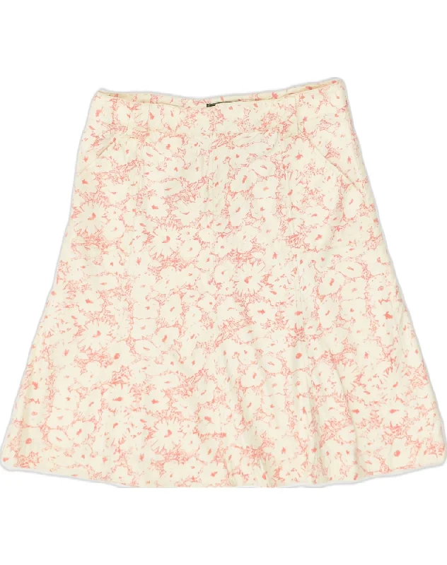 EDDIE BAUER Womens A-Line Skirt US 6 Medium W32 Beige Floral Cotton lace skirt romantic EDDIE BAUER Womens A-Line Skirt US 6 Medium W32 Beige Floral Cotton lace skirt romantic