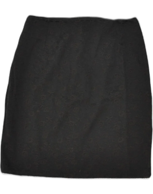 ETAM Womens Pencil Skirt UK 12 Medium W28 Brown Floral Viscose chiffon skirt lightweight ETAM Womens Pencil Skirt UK 12 Medium W28 Brown Floral Viscose chiffon skirt lightweight