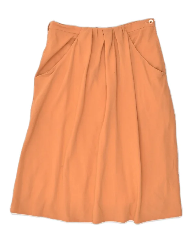 GIORGIO ARMANI Womens A-Line Skirt IT 42 Medium W28  Orange spandex blend skirt