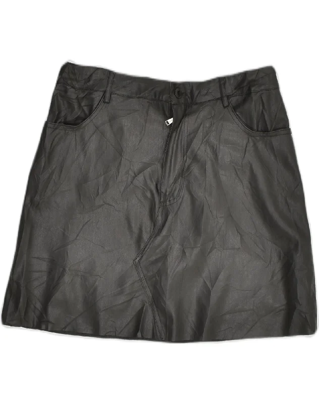 GUESS Womens Mini Skirt UK 6 XS W28  Black Polyester pencil skirt chic
