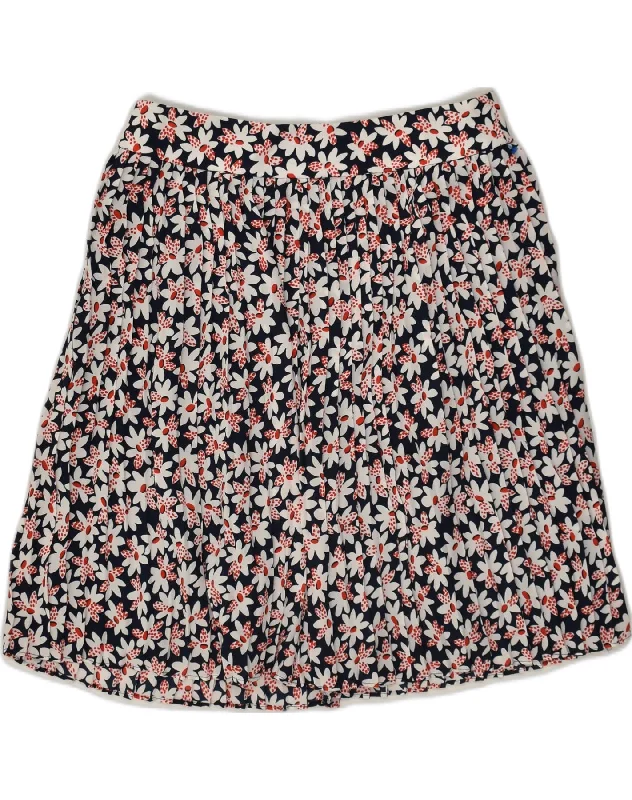 J. CREW Womens A-Line Skirt US 8 Medium W30 Black Floral Polyester athletic skirt fit J. CREW Womens A-Line Skirt US 8 Medium W30 Black Floral Polyester athletic skirt fit
