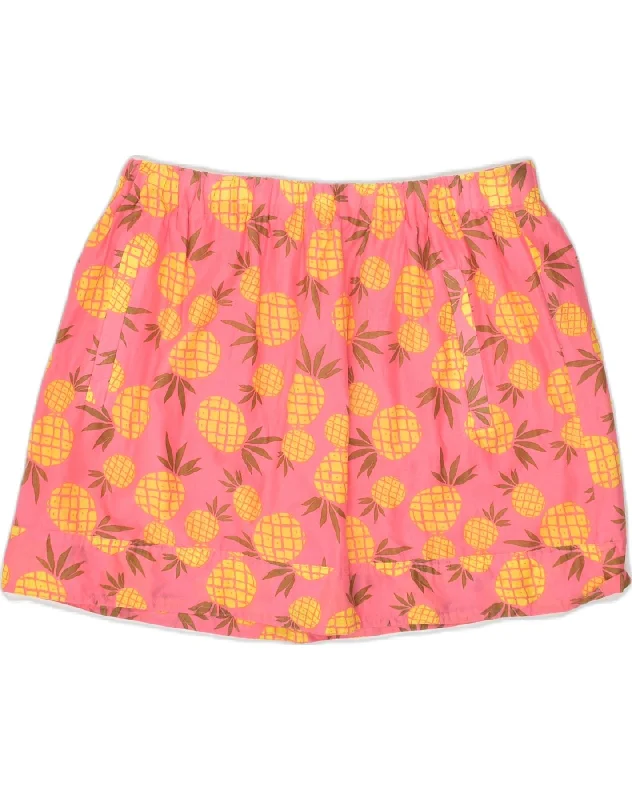 J. CREW Womens Mini Skirt Medium W32  Pink Floral Cotton cashmere skirt fine