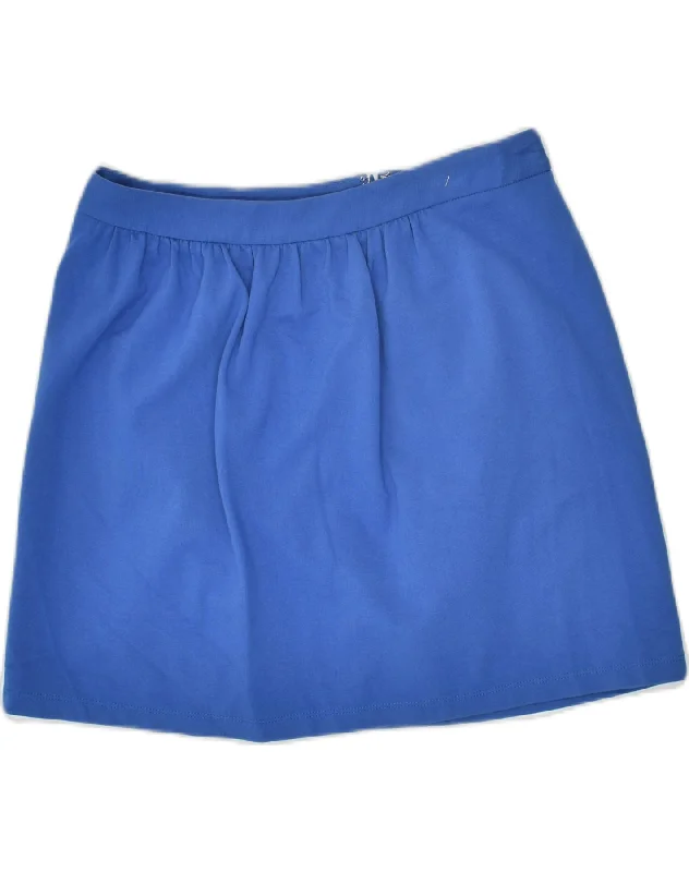 J. CREW Womens Mini Skirt US 4 Small W28  Blue Viscose chiffon skirt airy