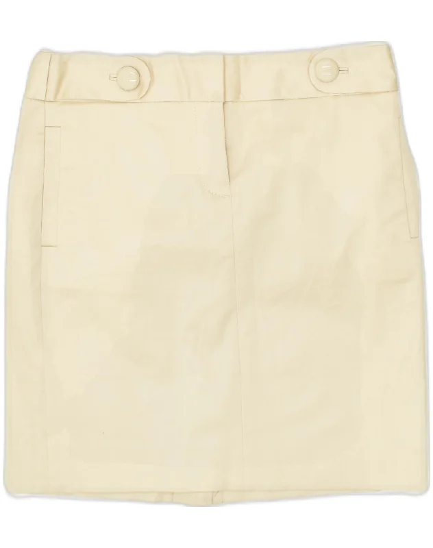 J. CREW Womens Straight Skirt US 0 XS W30  Beige Cotton linen skirt light
