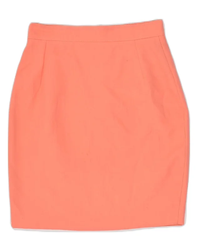 MAX DINE Womens Straight Skirt IT 42 Medium W26 Orange Polyester lace skirt feminine MAX DINE Womens Straight Skirt IT 42 Medium W26 Orange Polyester lace skirt feminine