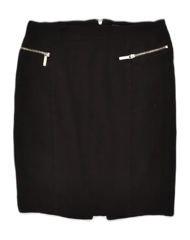 MICHAEL KORS Womens Straight Skirt US 8 Medium W30 Black Viscose lace skirt delicate MICHAEL KORS Womens Straight Skirt US 8 Medium W30 Black Viscose lace skirt delicate