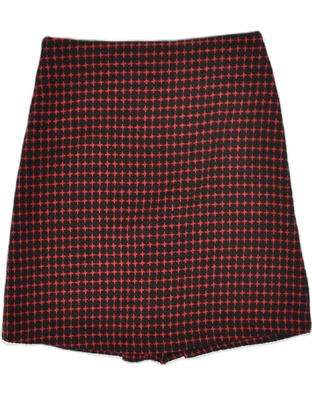 PHASE EIGHT Womens A-Line Skirt UK 12 Medium W32 Black Geometric Polyester pleated skirt texture PHASE EIGHT Womens A-Line Skirt UK 12 Medium W32 Black Geometric Polyester pleated skirt texture