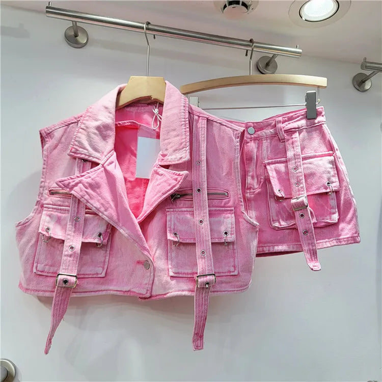 Pink(free size vest)