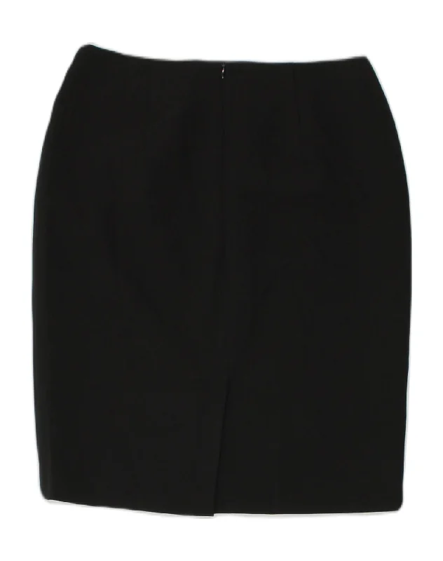 SEVENTY Womens Pencil Skirt IT 46 Large W30  Black Polyester wrap skirt elegant