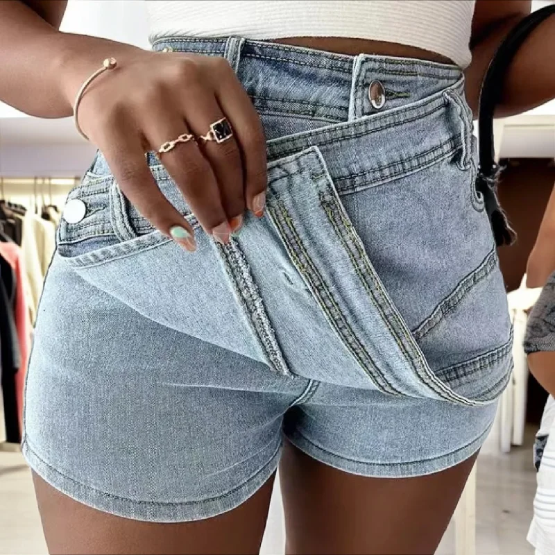 Summer. High Waist Skinny Denim Skirt lace skirt elegant