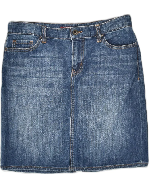 TOMMY HILFIGER Womens Denim Skirt W30 Medium  Blue leather skirt bold