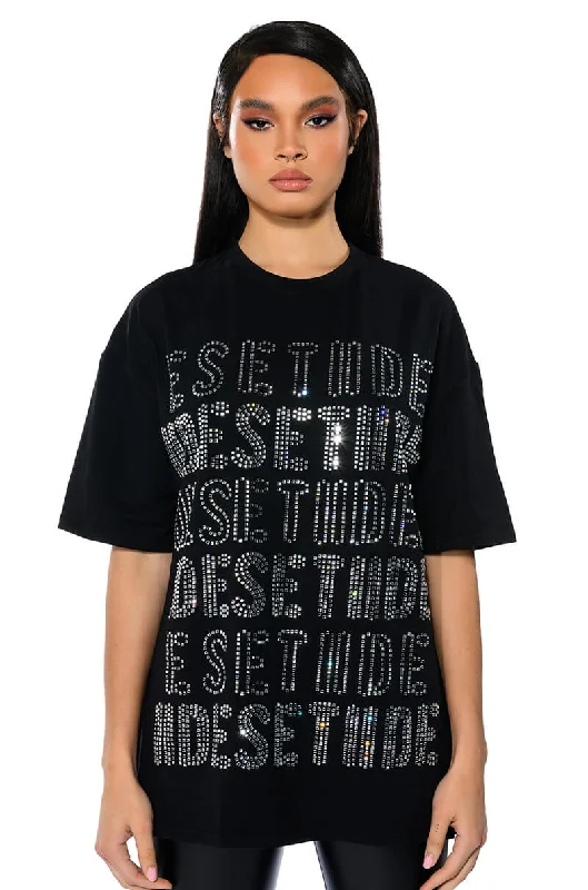 ALPHABET CITY OVERSIZED GRAPHIC TSHIRT Cozy Summer Short Shirt
