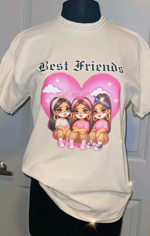 Annette "Best Friends" Tee Zippered Buttoned Snapped