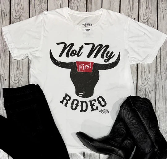 Bohemian Cowgirl "Not My First Rodeo" Tee Layered Multi-layer Single Layer