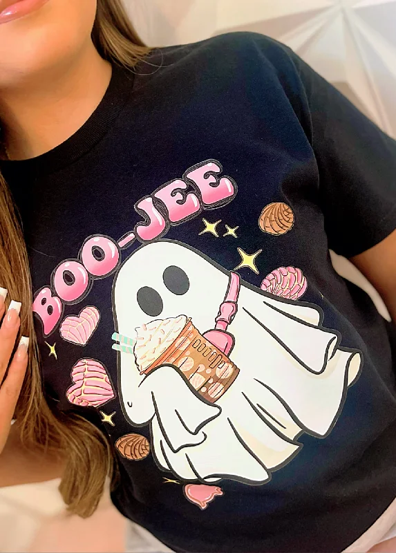 "Boo-Jee" Tee Thin T-Shirt Open Front Quick Dry