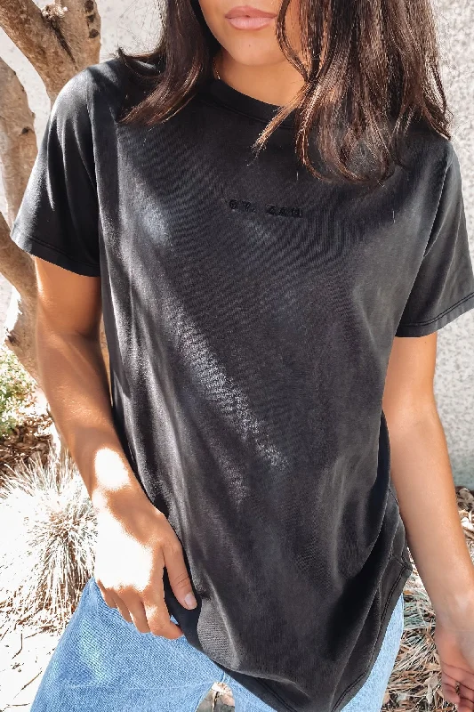 BZ Tonal Tee Washed Black Polka Dot Checkered Tartan