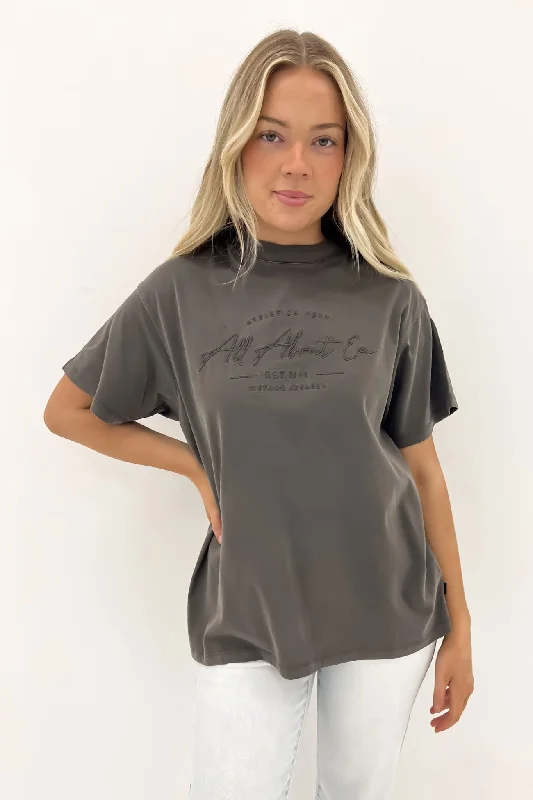 Classic Tee Charcoal Casual Formal Business
