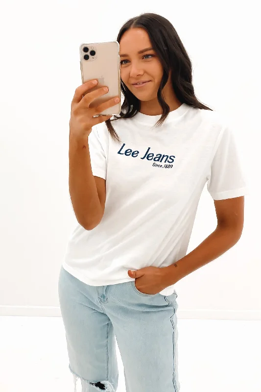 Classic Tee White Lace Blend Ribbed Blend Corduroy Blend