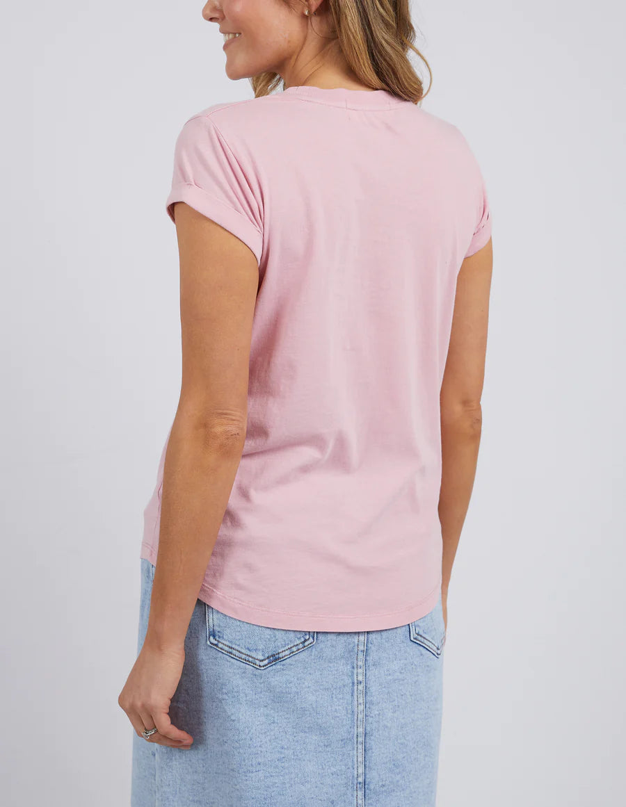 FOXWOOD SIGNATURE TEE PINK NECTAR Seamless Knitted Crochet